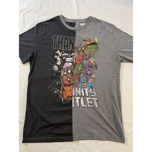 Marvel Avengers Infinity War‎ Gauntlet T-Shirt Black Gray Adult XL